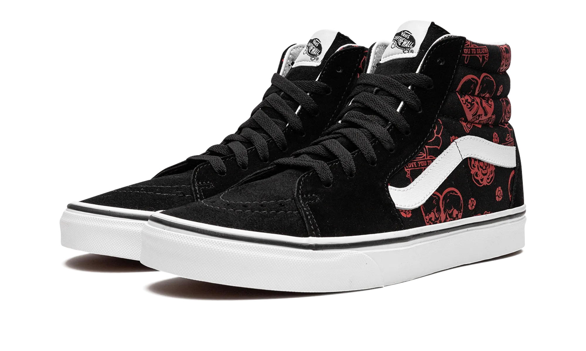 SK8 Hi "LOVE YOU TO DEATH" Night Glow Classic Silhouette Design