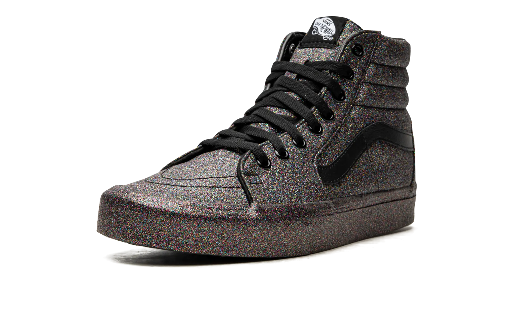Velvet Rich Ultra Light Trail Running Sk8 Hi Rainbow Glitter Classic High Top