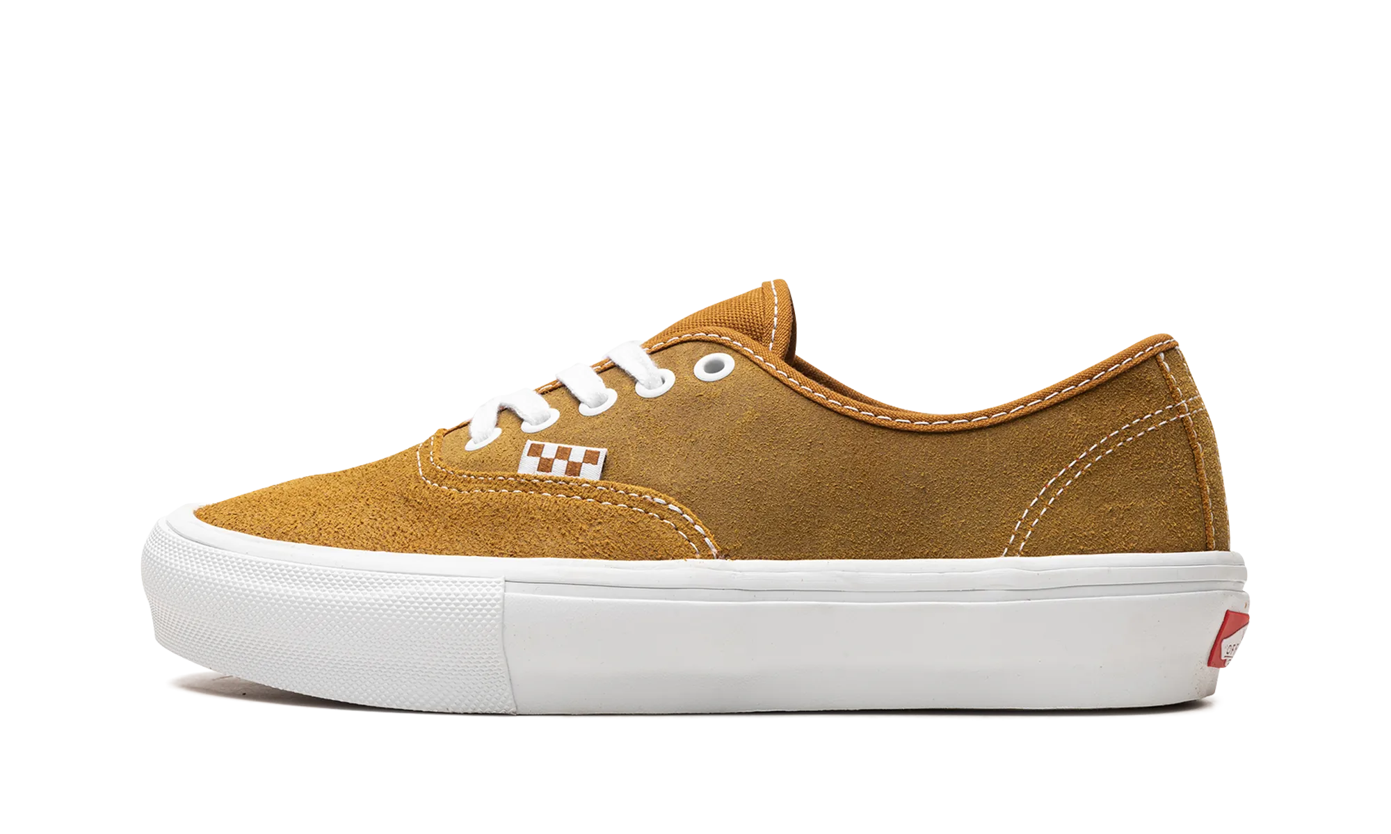 Skate Authentic "Leather Golden Brown" Stone Gray Shock Absorption Technology