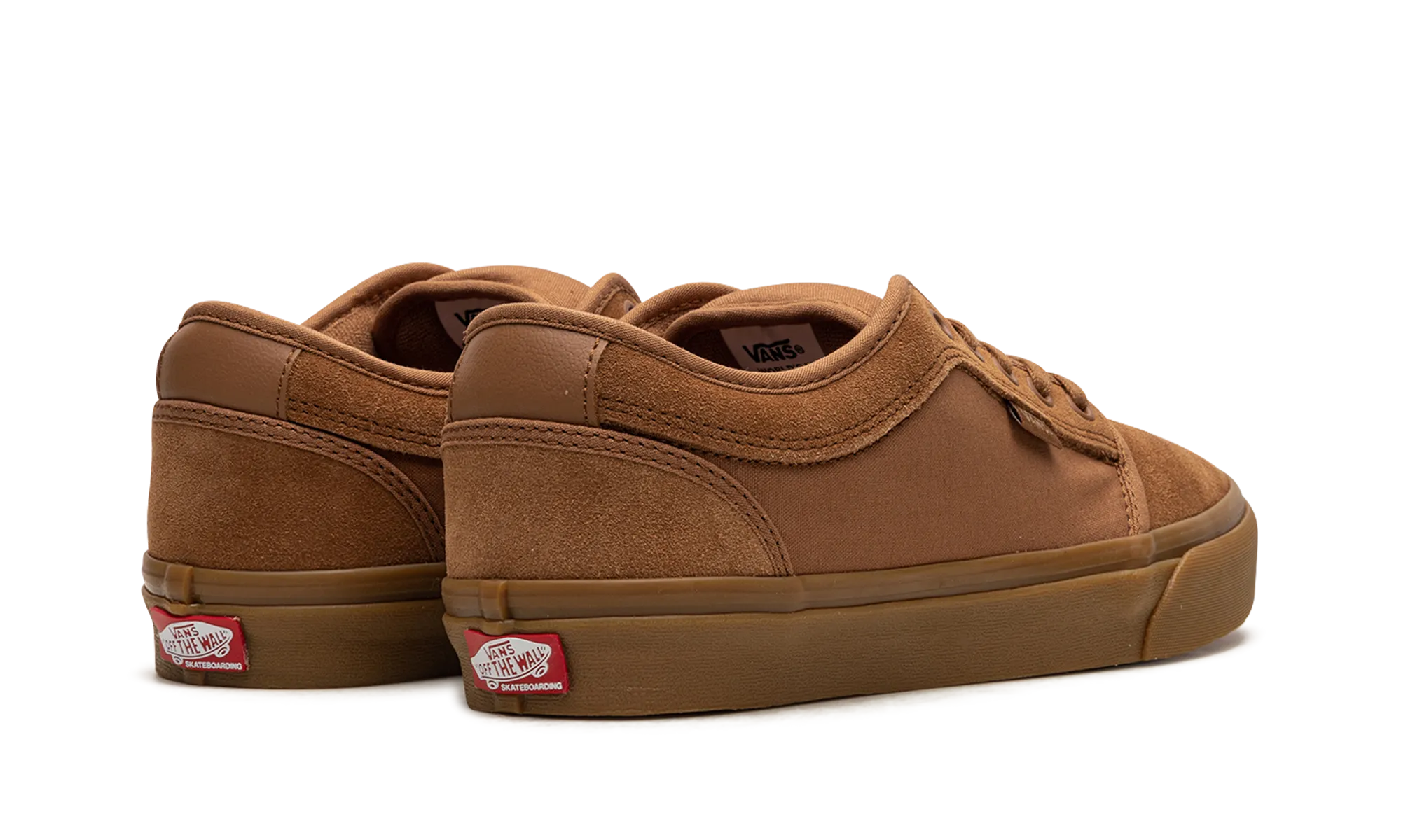 Skate Chukka Low "Light Brown/Gum" Lightweight EVA Material Memory Foam Airport Travel