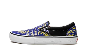 Skate Slip-On "Dragon Flame" All Day Travel Light Pair Quick