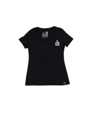 Signature Women's V-neck - Black Regular fit normality