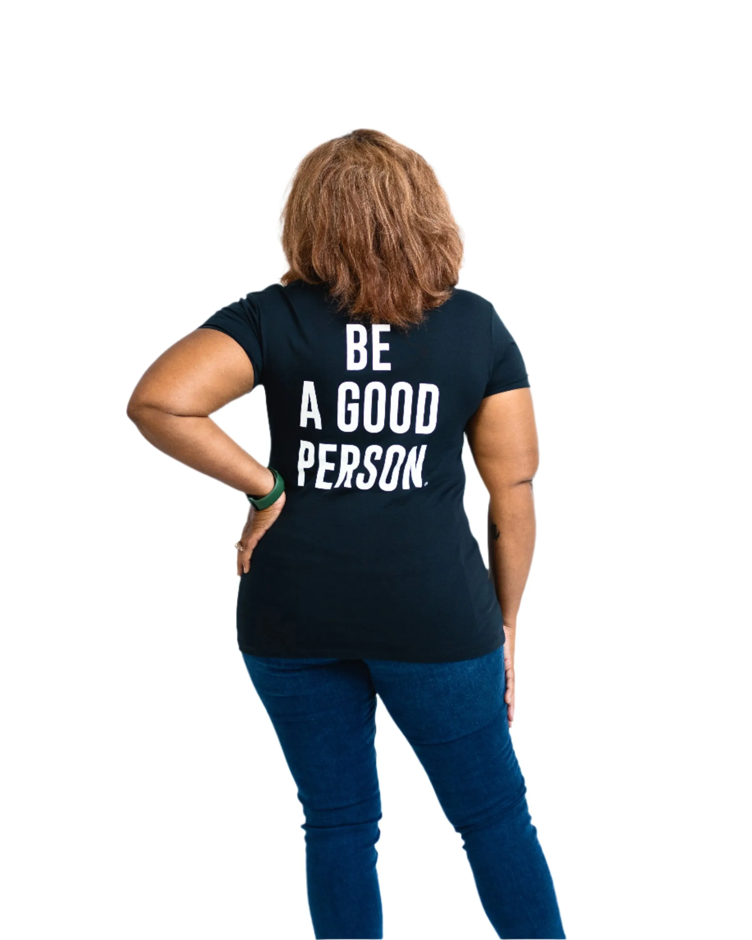 Signature Women's V-neck - Black Tear Resistant Knit