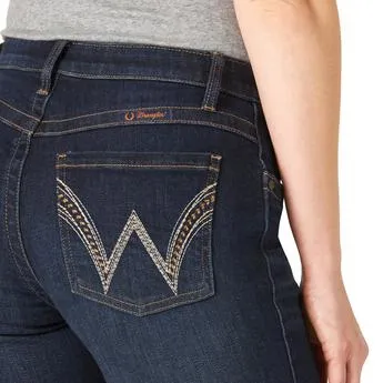Hypoallergenic Material Composition Popular Style Wrangler Women's Q-Baby Ultimate Riding Jean in Avery