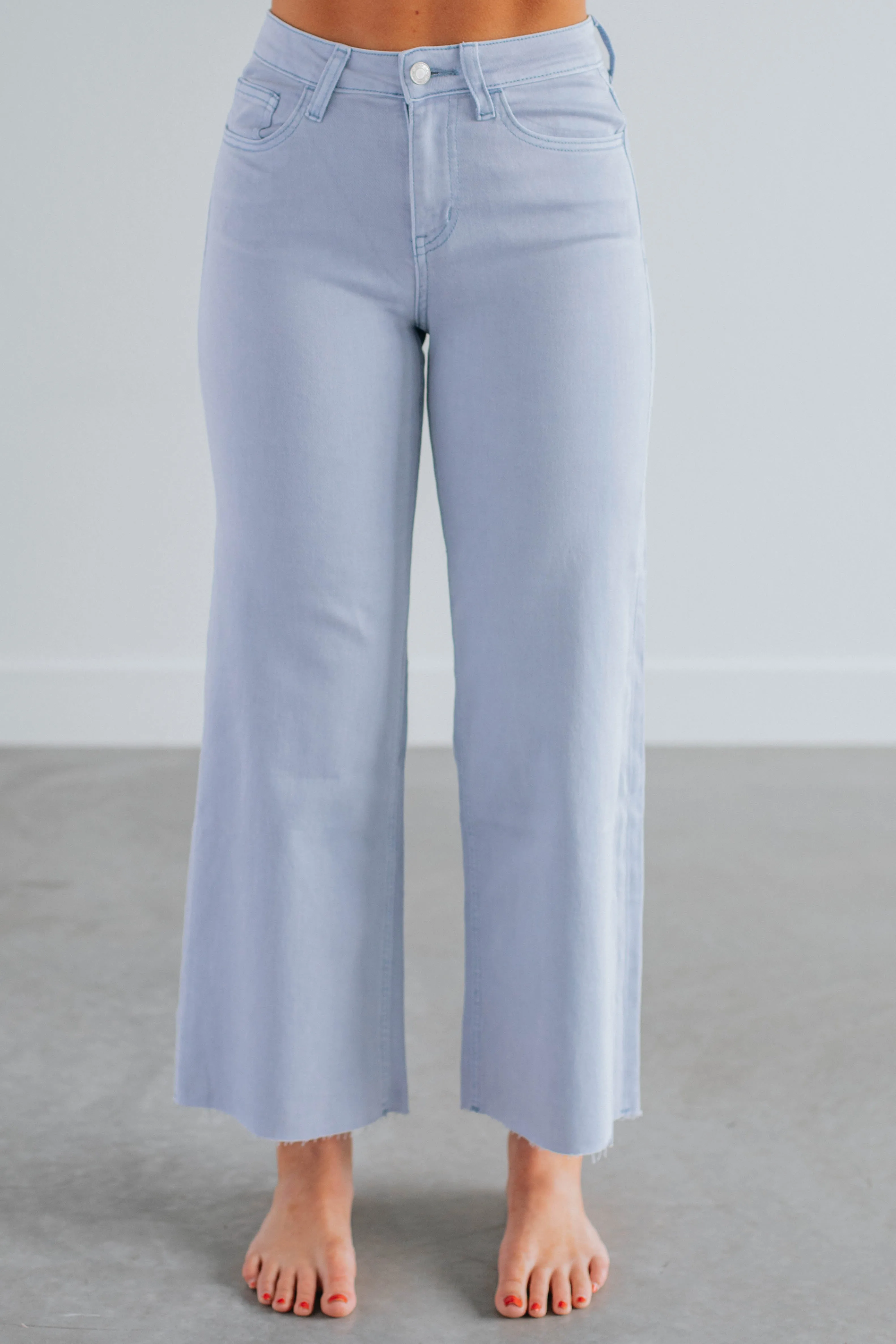 Urban Explorer Picnic Style Olivia Vervet Jeans - Powder Blue