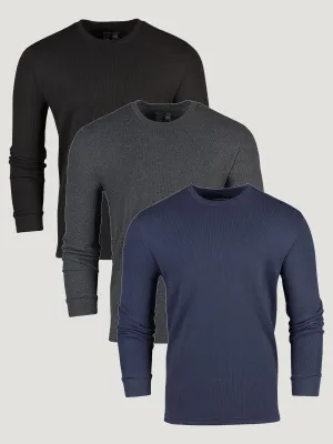 Abrasion Resistant Fabric Eco Friendly Dyes Best Sellers Thermal Long Sleeve Crew 3-Pack