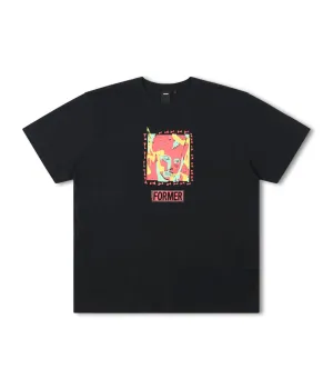 Comfy Touch Unisex BRACE OVERSIZED T-SHIRT // BLACK