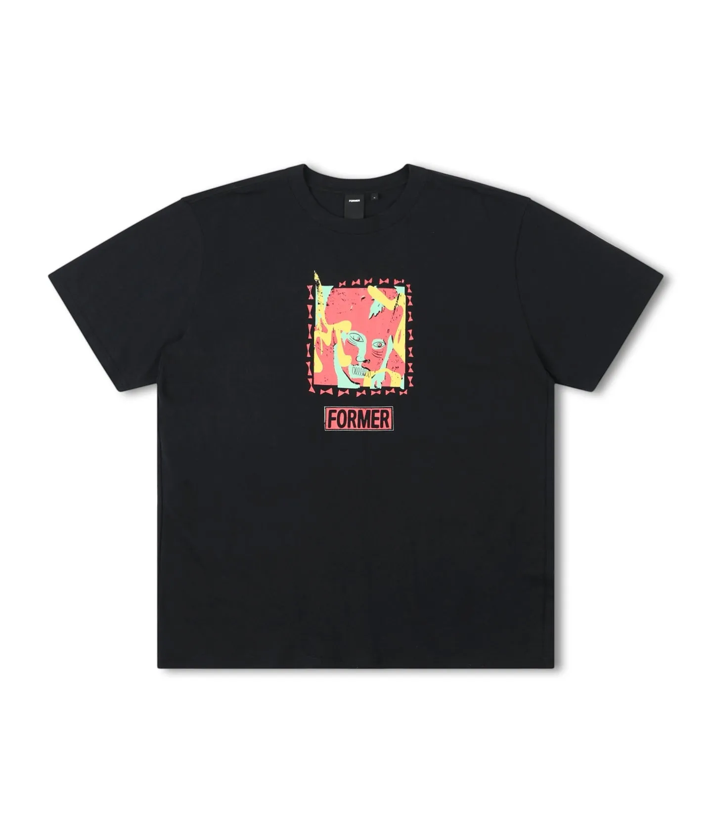 Comfy Touch Unisex BRACE OVERSIZED T-SHIRT // BLACK