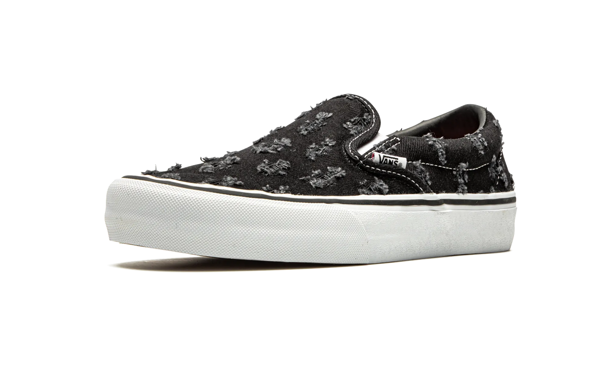 Matte Edge Busy Path Slip-On Pro "Supreme - Black Hole Punch Denim"