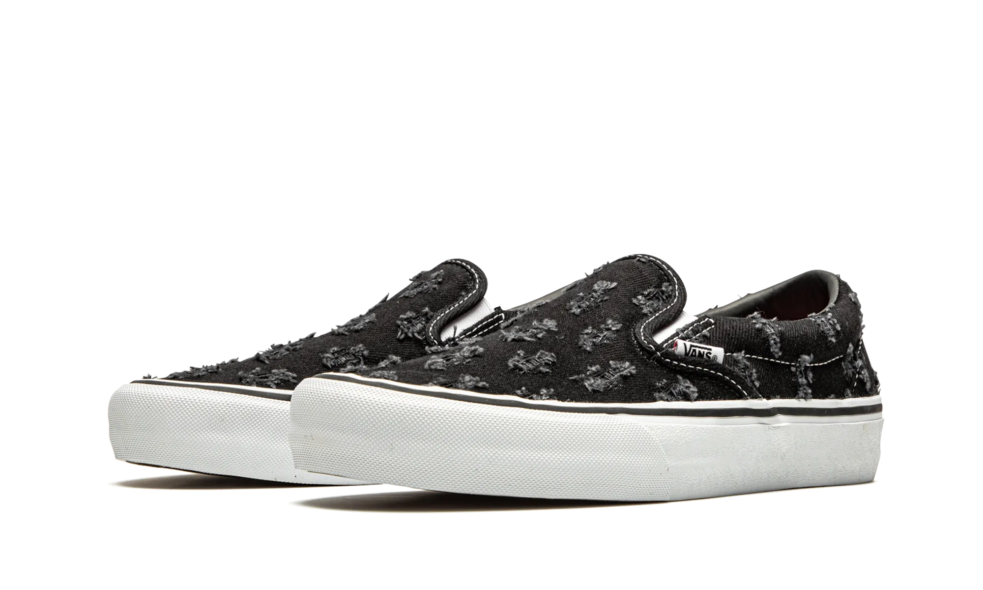 Slip-On Pro "Supreme - Black Hole Punch Denim" Black Edge Heat Free
