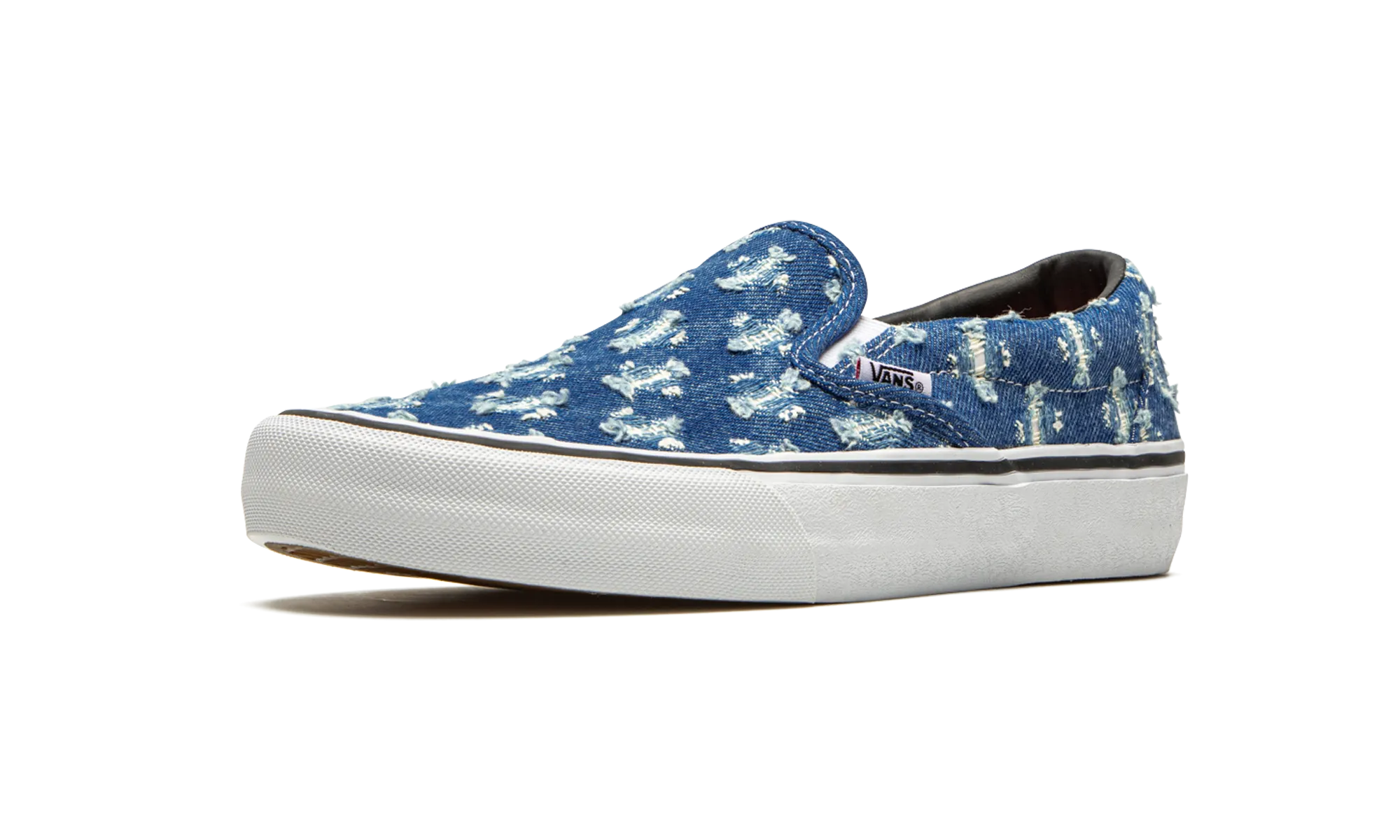 Slip-On Pro "Supreme - Blue Hole Punch Denim" Ultra Light Cushioning Light Core