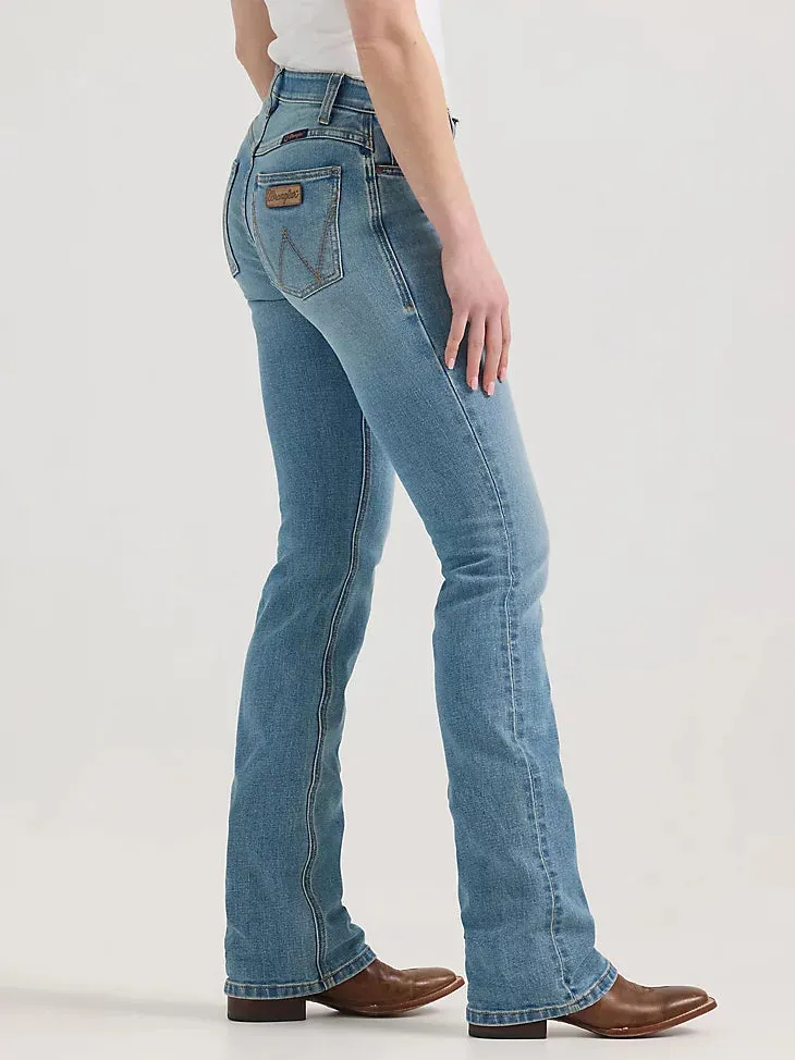 Style Blend Youth Style Office Wear Wrangler Women's Ultimate Riding Jean Willow Mid-Rise Bootcut in Olivia
