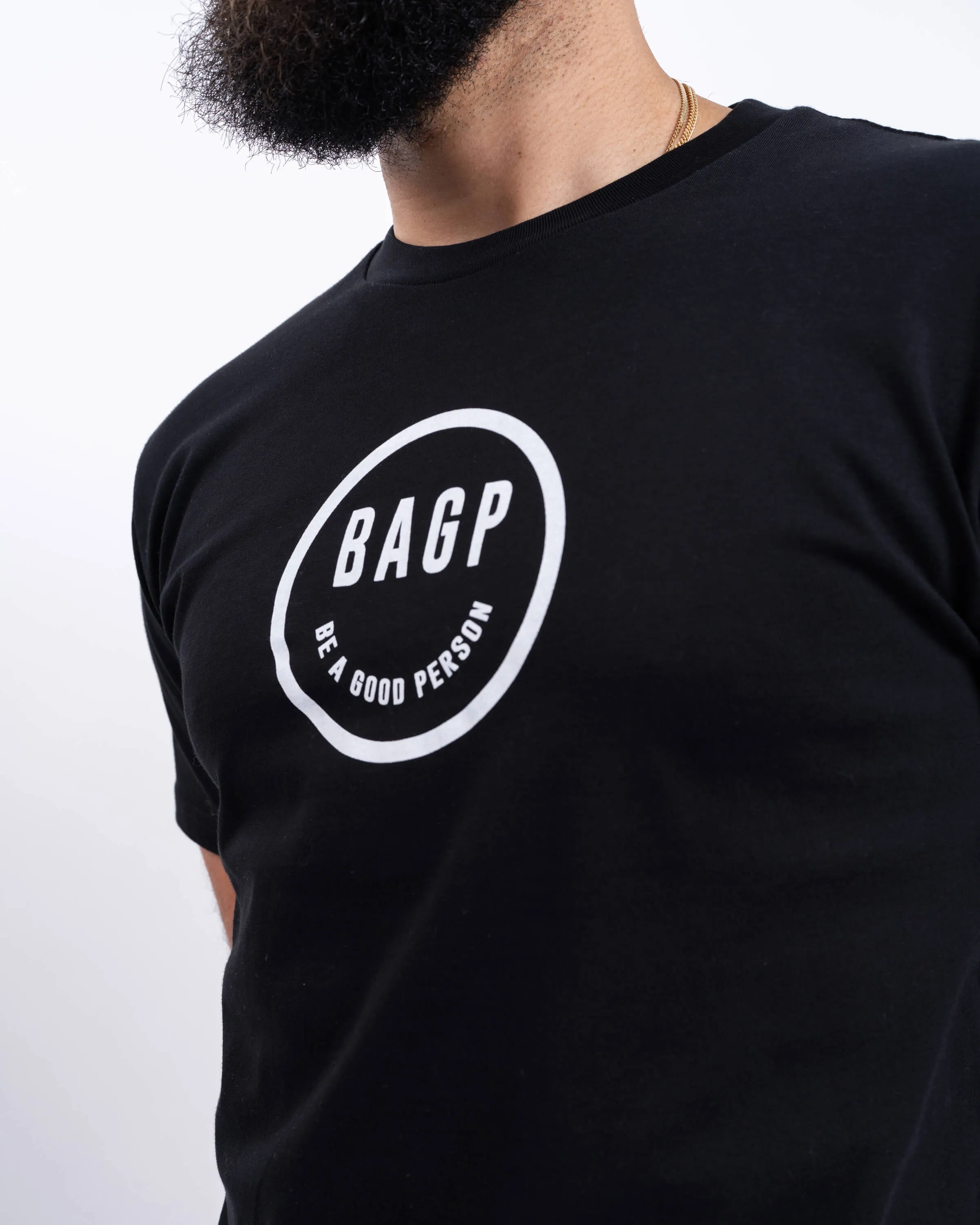 Comfy Essentials Oversized Silhouette Smiley T-Shirt - Black