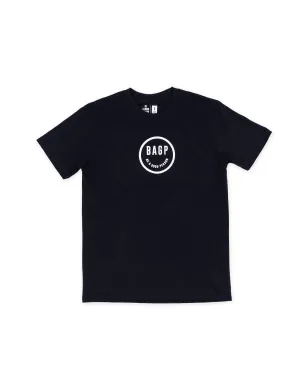 Smiley T-Shirt - Black Heavyweight Weave Sustainable production