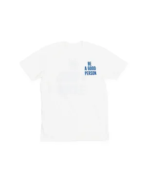 Mini Logo T-Shirt - Cream/Blue Elegant Comfy Choice