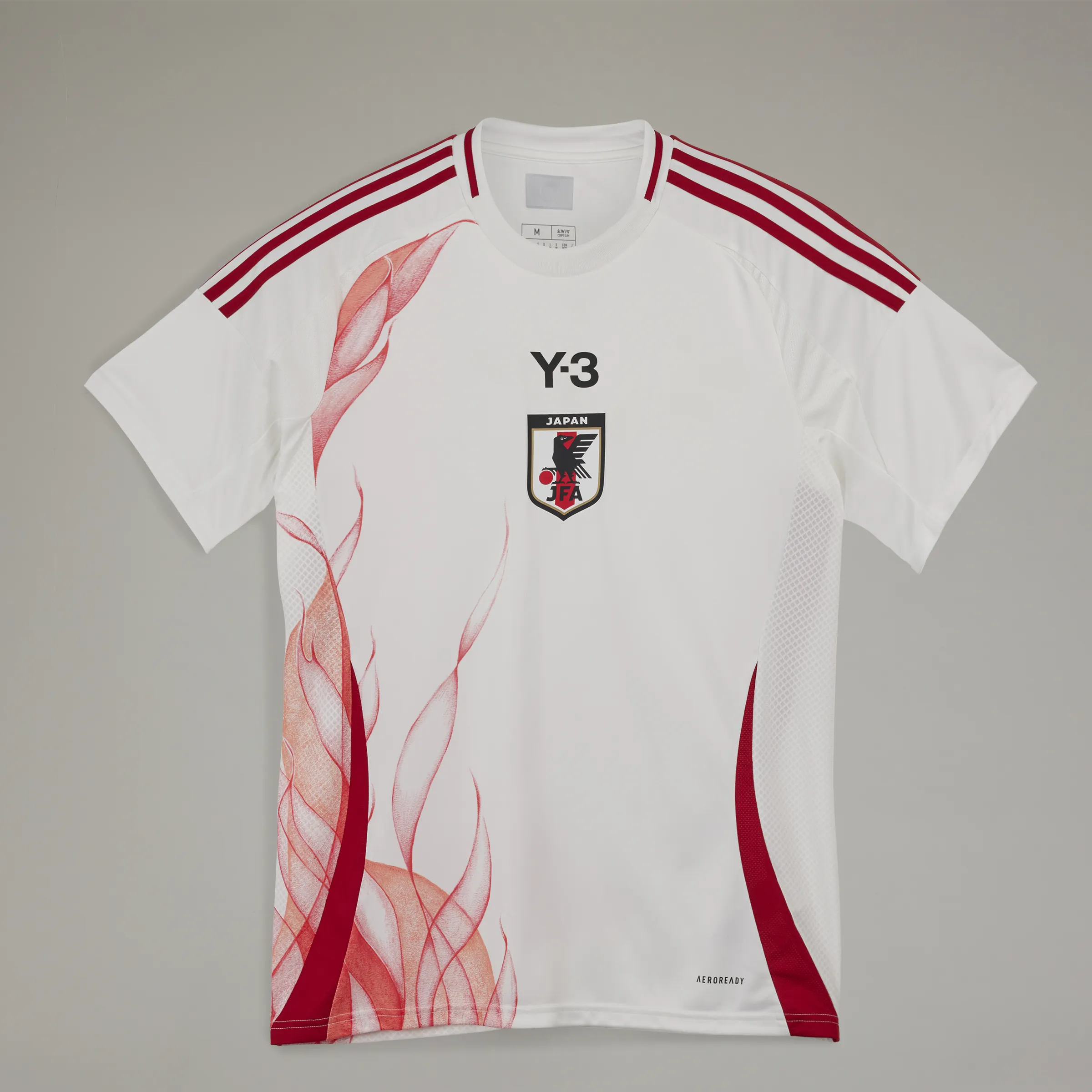 Bold Lettering adidas JAPAN x Y-3 AWAY 24 Soccer Jersey | Core White | Men's