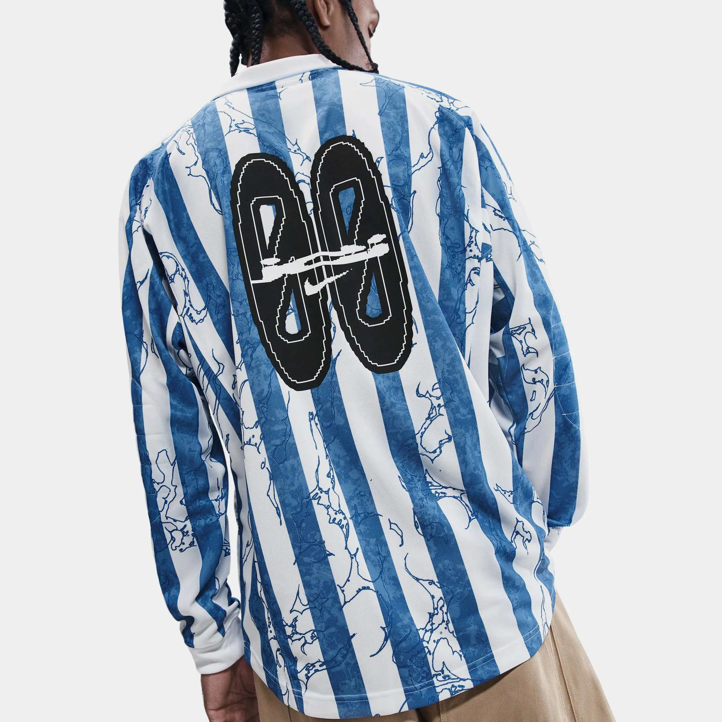 Air VCTRY Long Sleeve Mens Jersey (Psychic Blue/Light Armory Blue/White) Everyday Flex