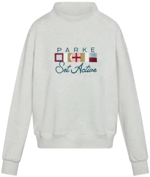 Bold Print product business casual sophistication Parke x SET Flagship Mockneck