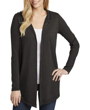 JustBlanks Women's Long Sleeve Hooded Cardigan All Day Wear Wide Hem Detail