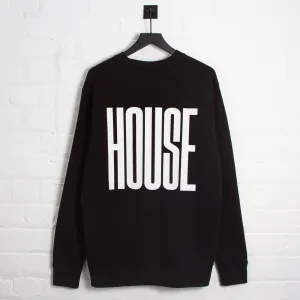 Higher House Back Print - Sweatshirt - Black aesthetic features