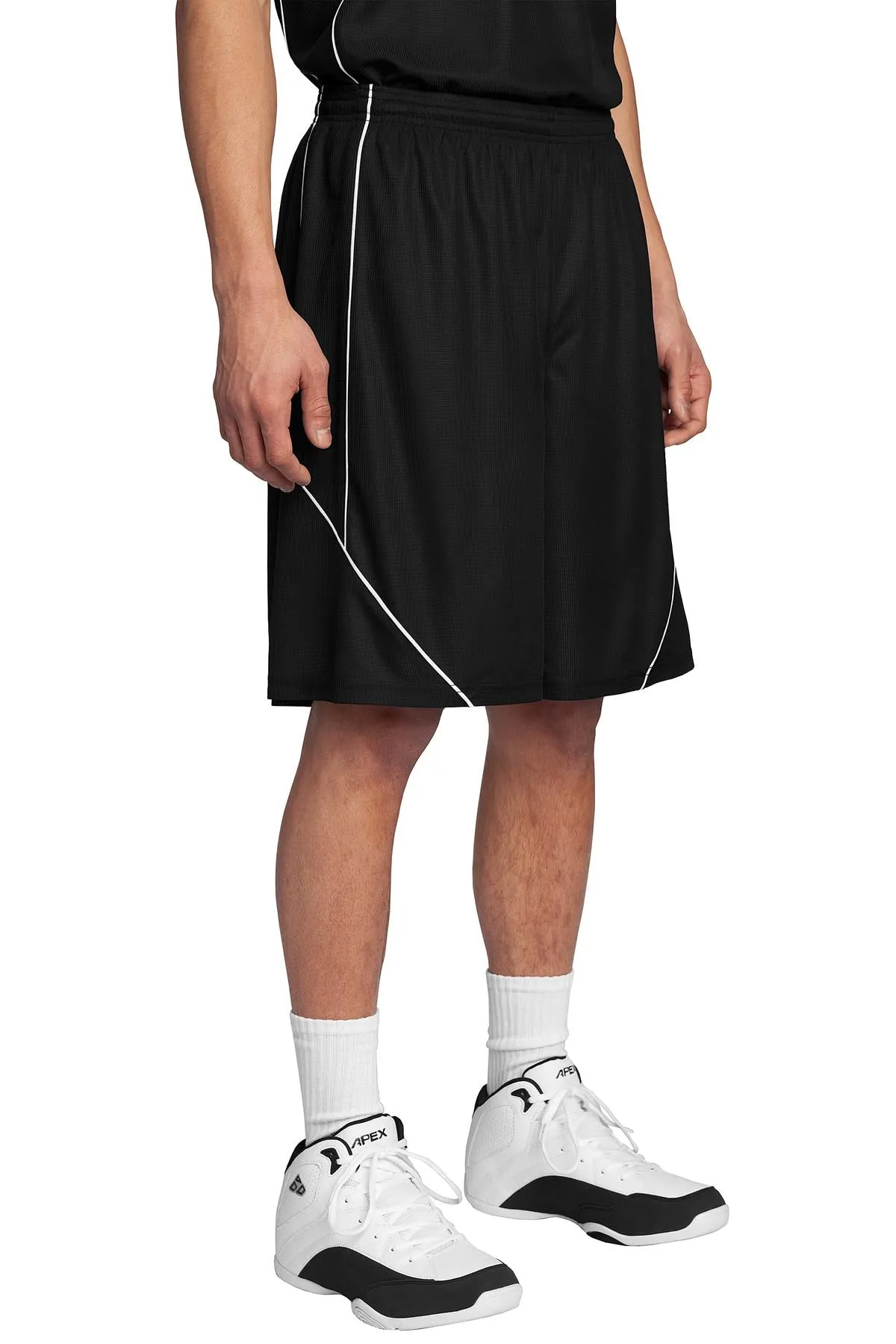 young adults Unique Pattern Sport-Tek Men's PosiCharge Mesh Reversible Spliced Short