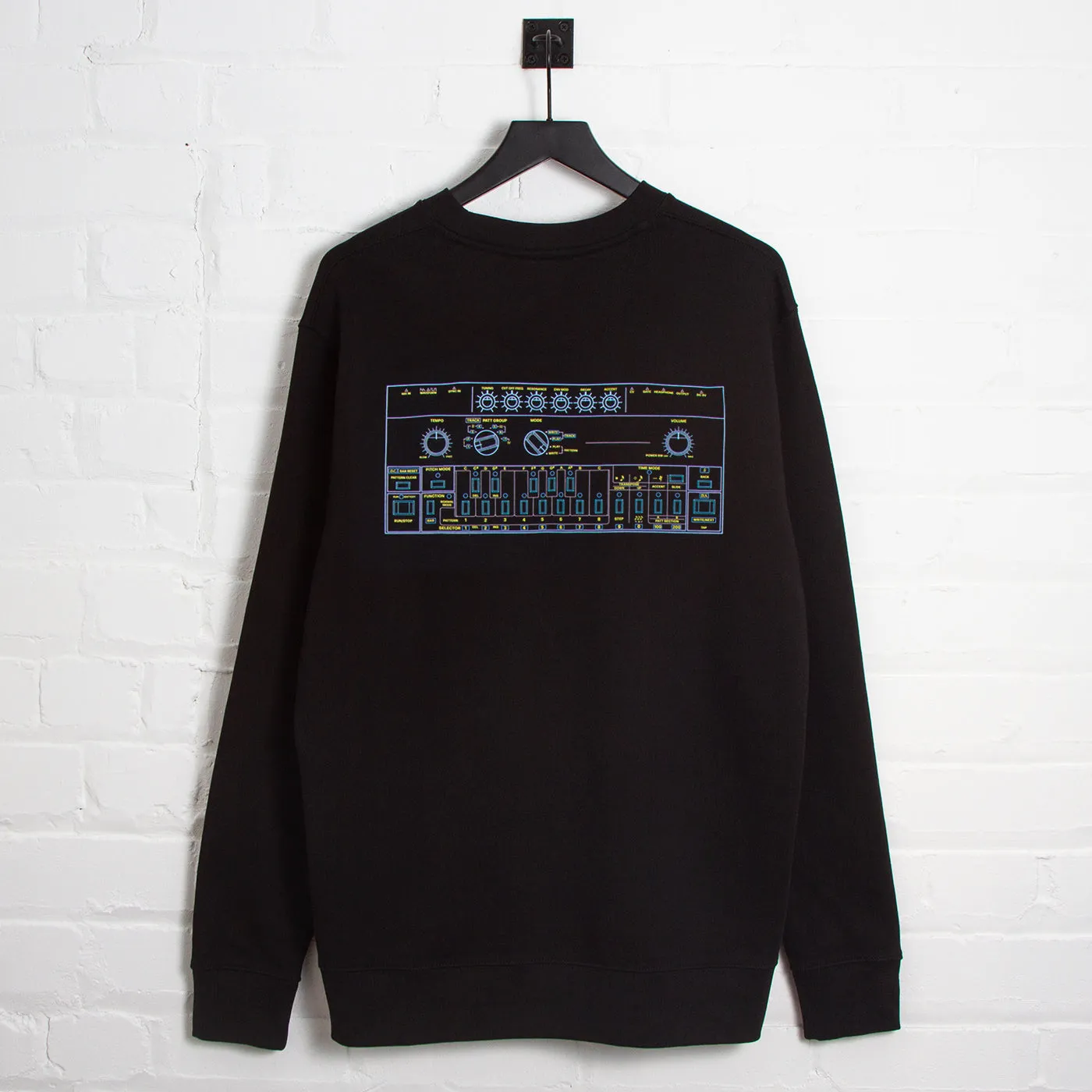 Weekend Minimal 303 Colours Back Print - Sweatshirt - Black