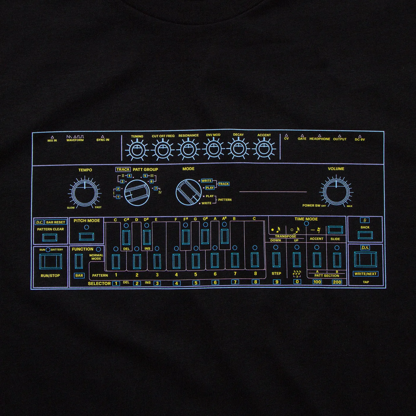 303 Colours Back Print - Sweatshirt - Black Trendy Wearable