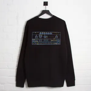 Weekend Minimal 303 Colours Back Print - Sweatshirt - Black