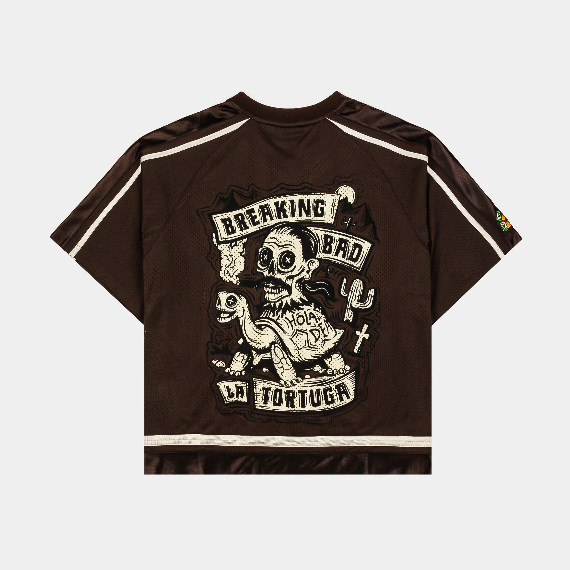 SP x Breaking Bad La Tortuga Mens Jersey (Brown/Beige) All Around Fit Low Bulk Construction