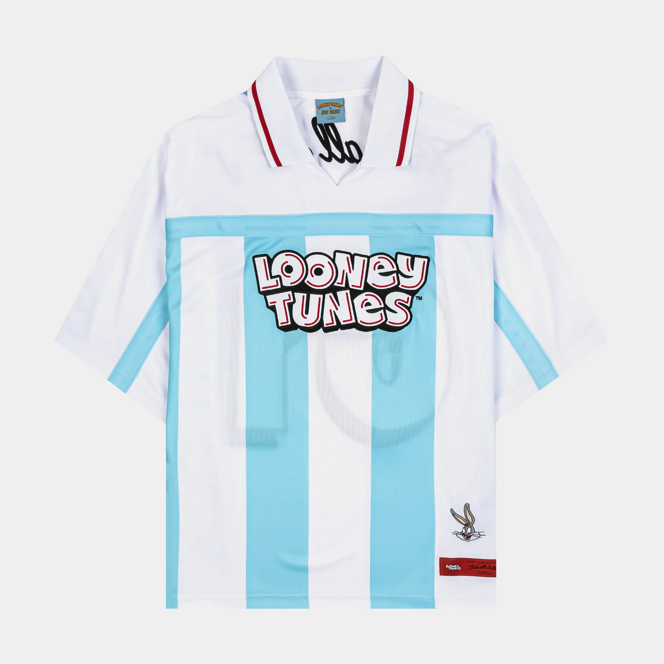 SP x Looney Tunes Striped Soccer Mens Jersey (Blue/White) Athletic Wear