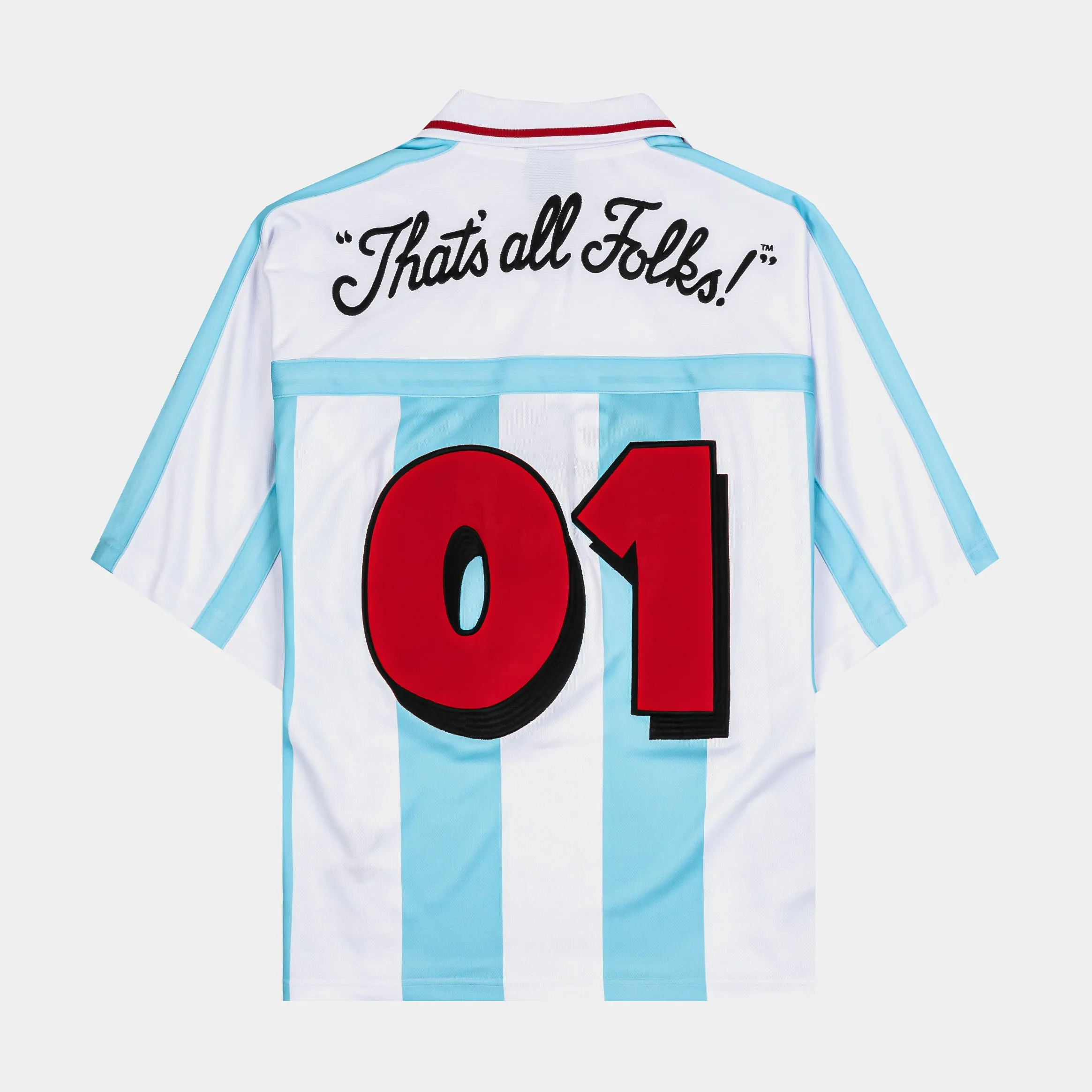 Low Impact Manufacturing Air Circulation SP x Looney Tunes Striped Soccer Mens Jersey (Blue/White)