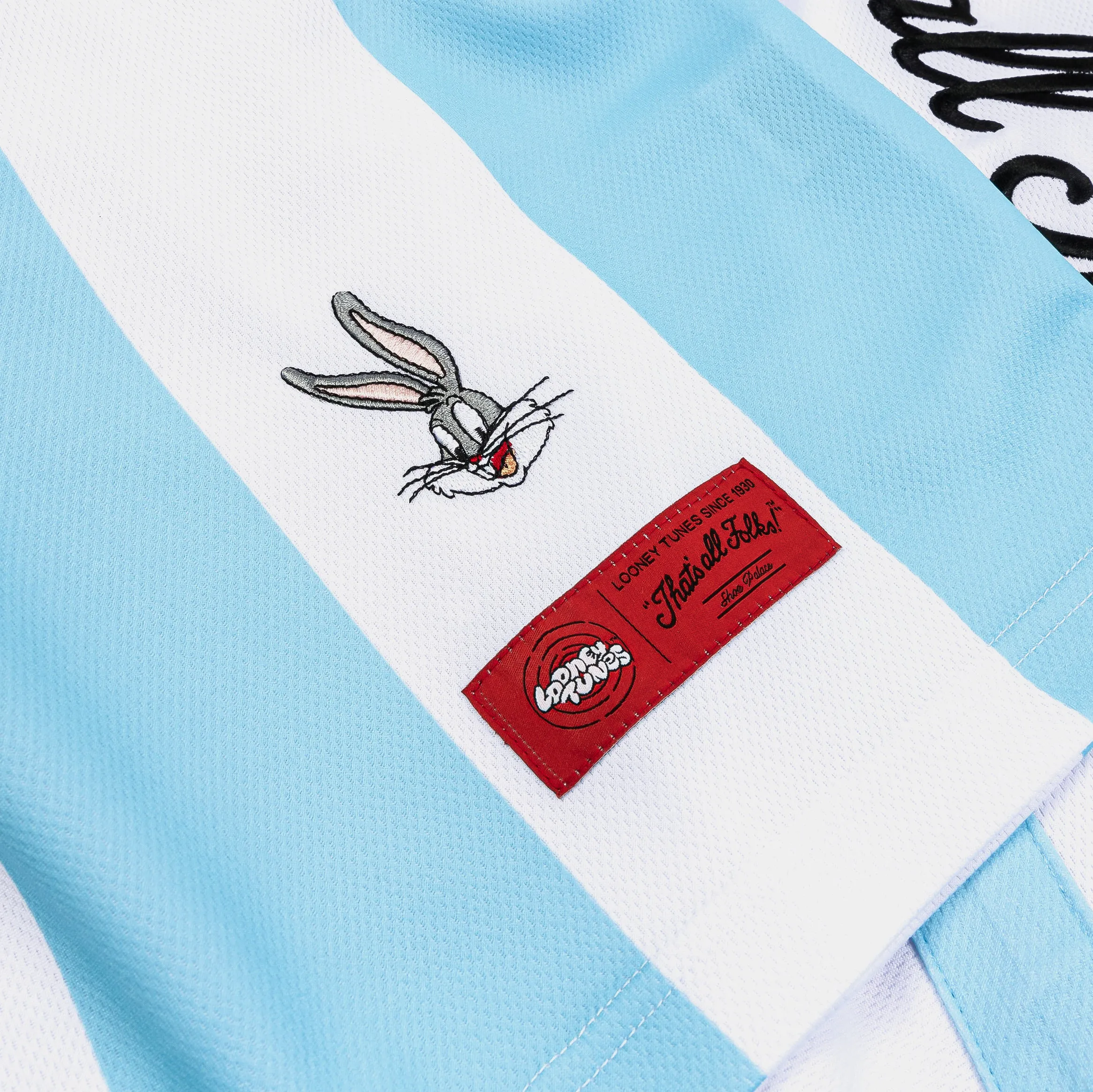 Quick Pull SP x Looney Tunes Striped Soccer Mens Jersey (Blue/White)