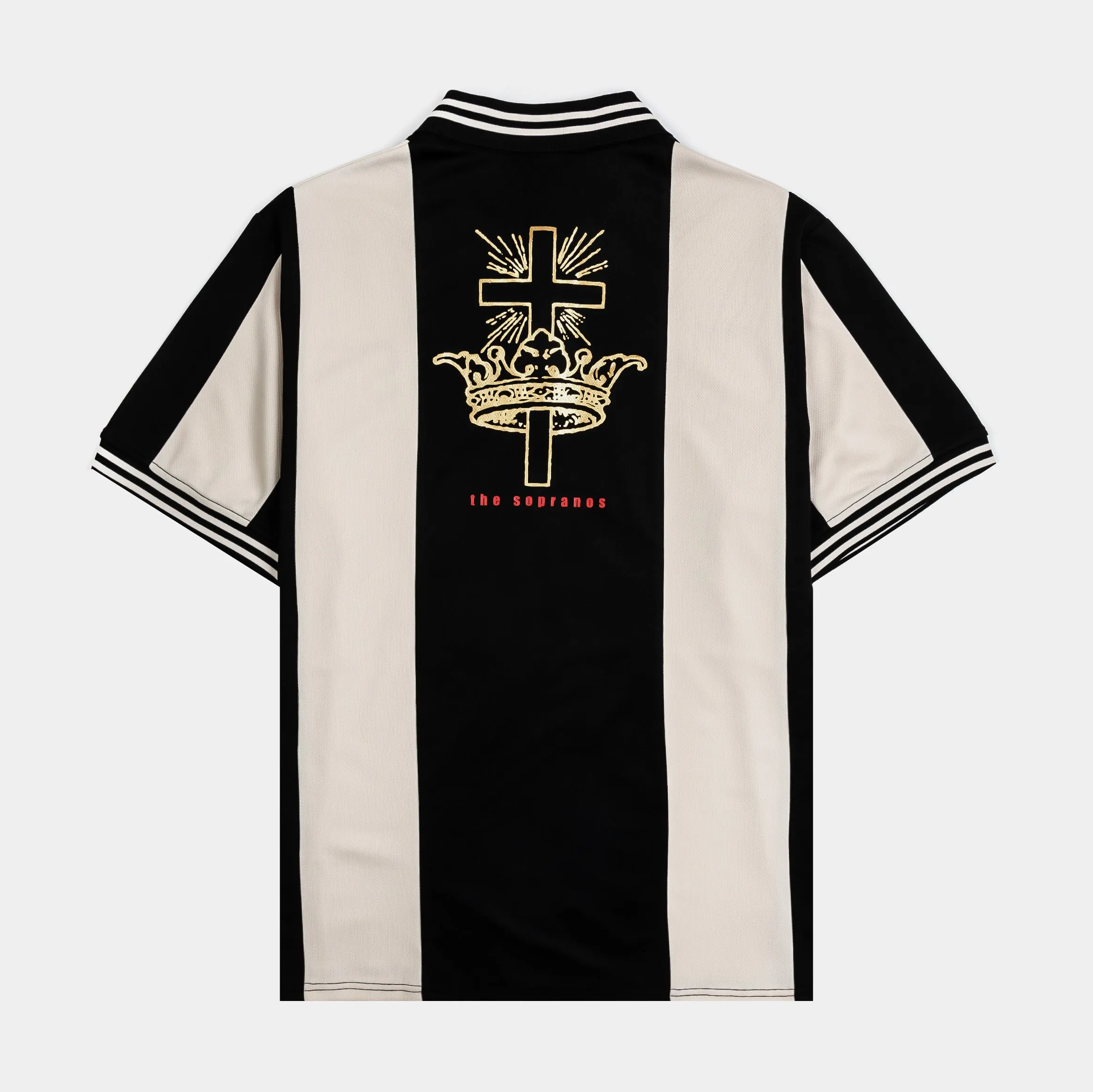 SP x Sopranos Familia Soccer Mens Jersey (Black/Cream) Silky Smooth Daily Comfort