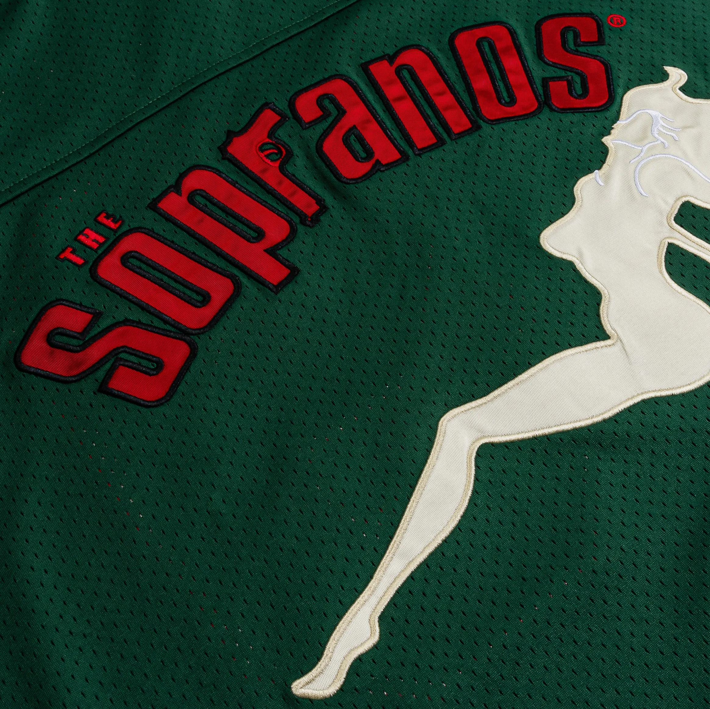 SP x Sopranos No Mafia Mesh Mens Jersey (Green/Red) Breath Ready