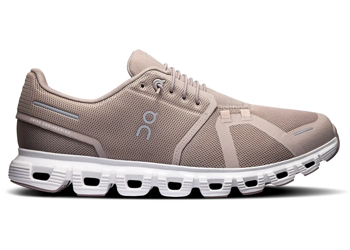 On Running Cloud 6 Fog White foam sole shoe trait Lightweight foam midsole