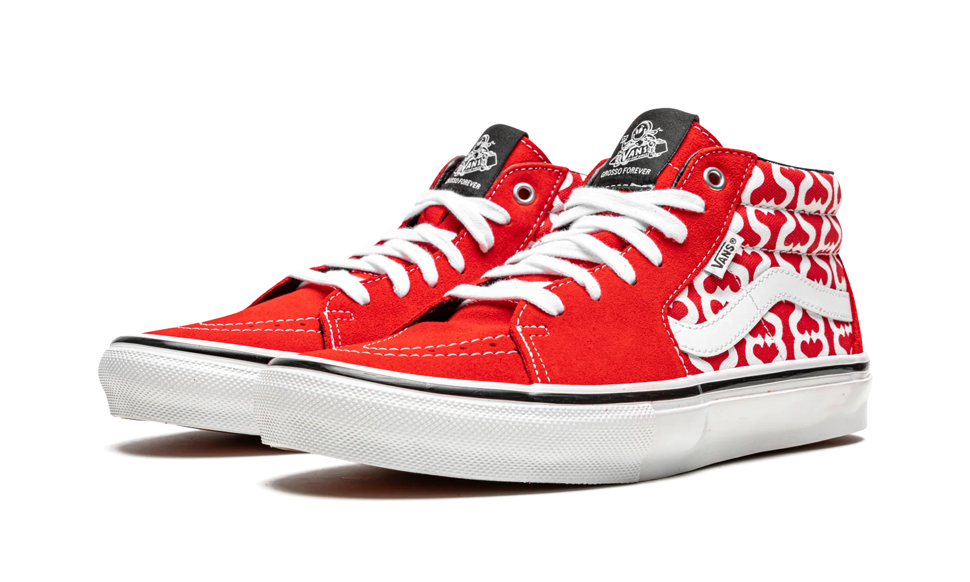Skate Grosso Mid "Supreme - Monogram S - Red" Smart Look