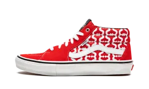 Color Play Lace Up Tension Control Skate Grosso Mid "Supreme - Monogram S - Red"