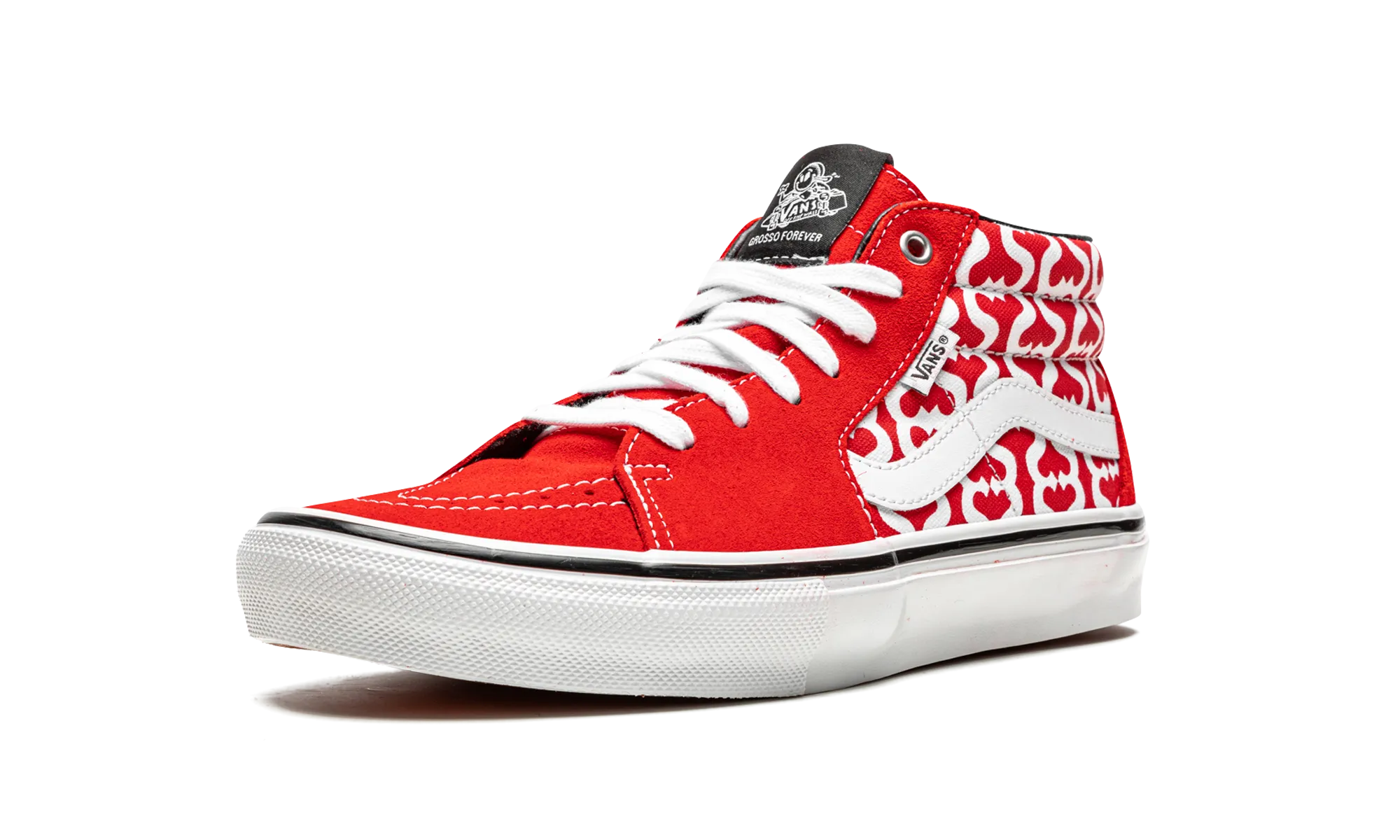 Indoor Balanced Heel Counter Skate Grosso Mid "Supreme - Monogram S - Red"
