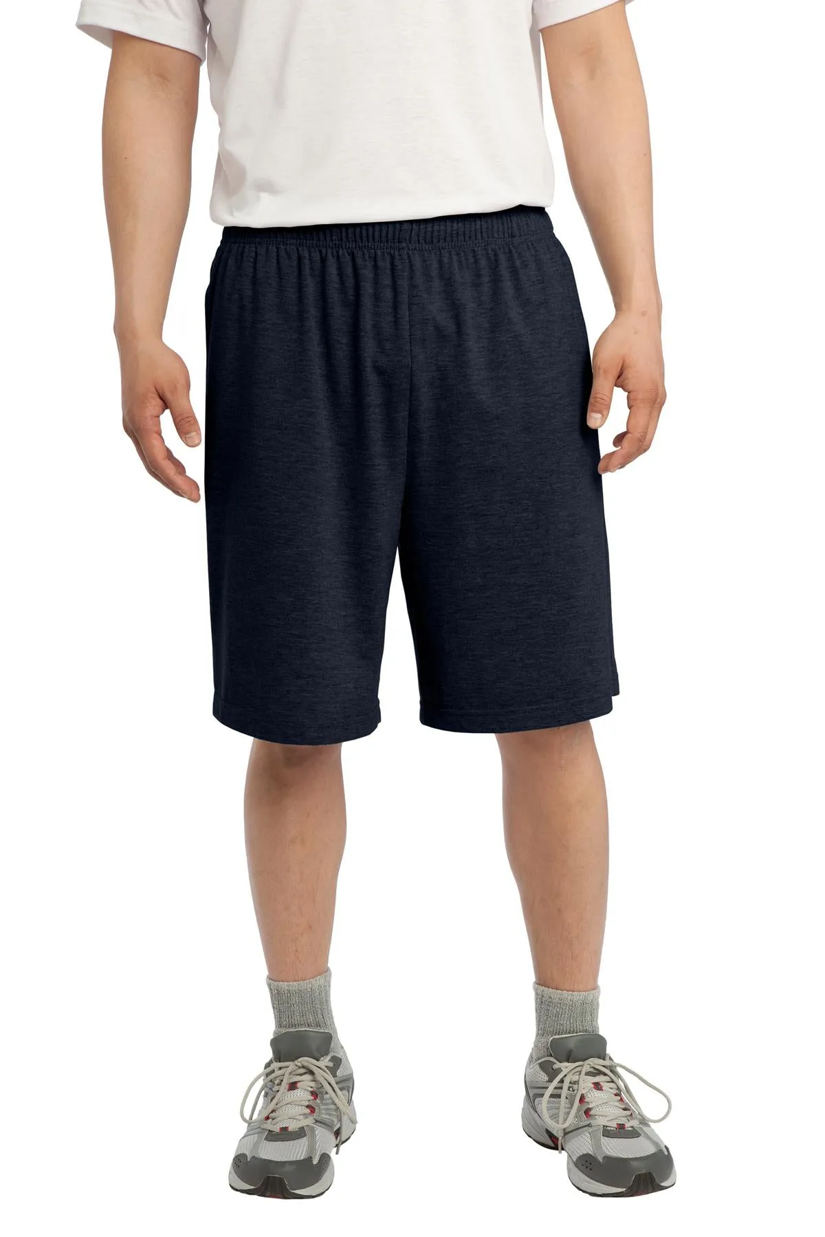 Abrasion Resistant Edges Sport-Tek Men's Jersey Knit Short with Pockets
