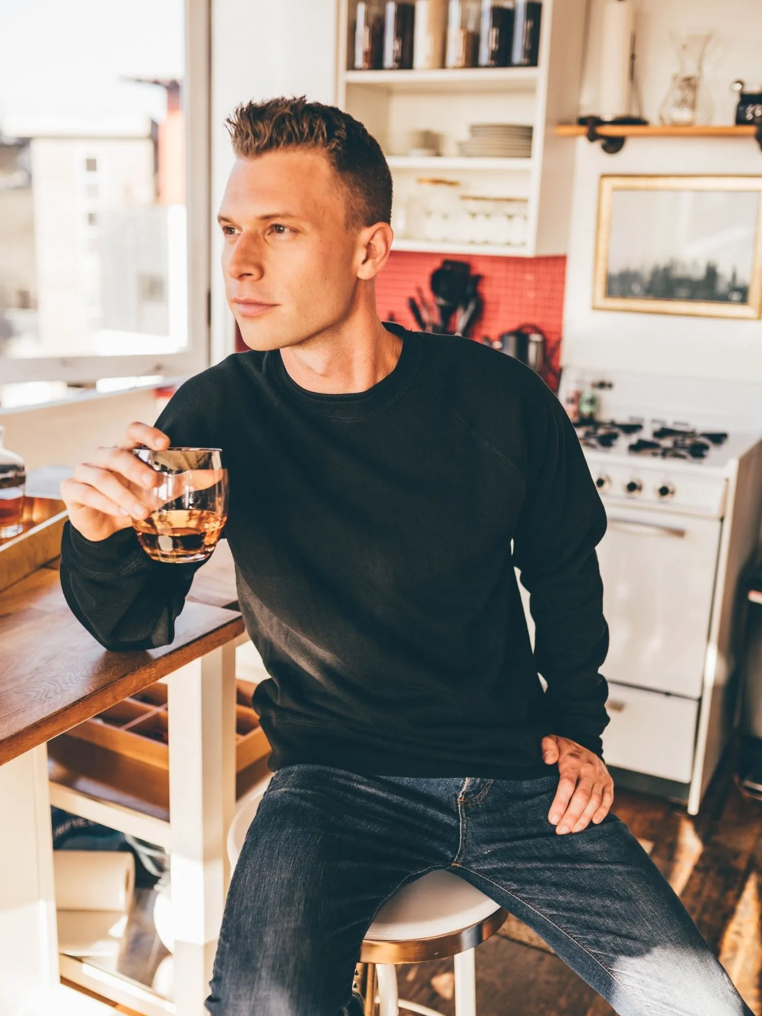 Black Cali Pullover Bright and Bold