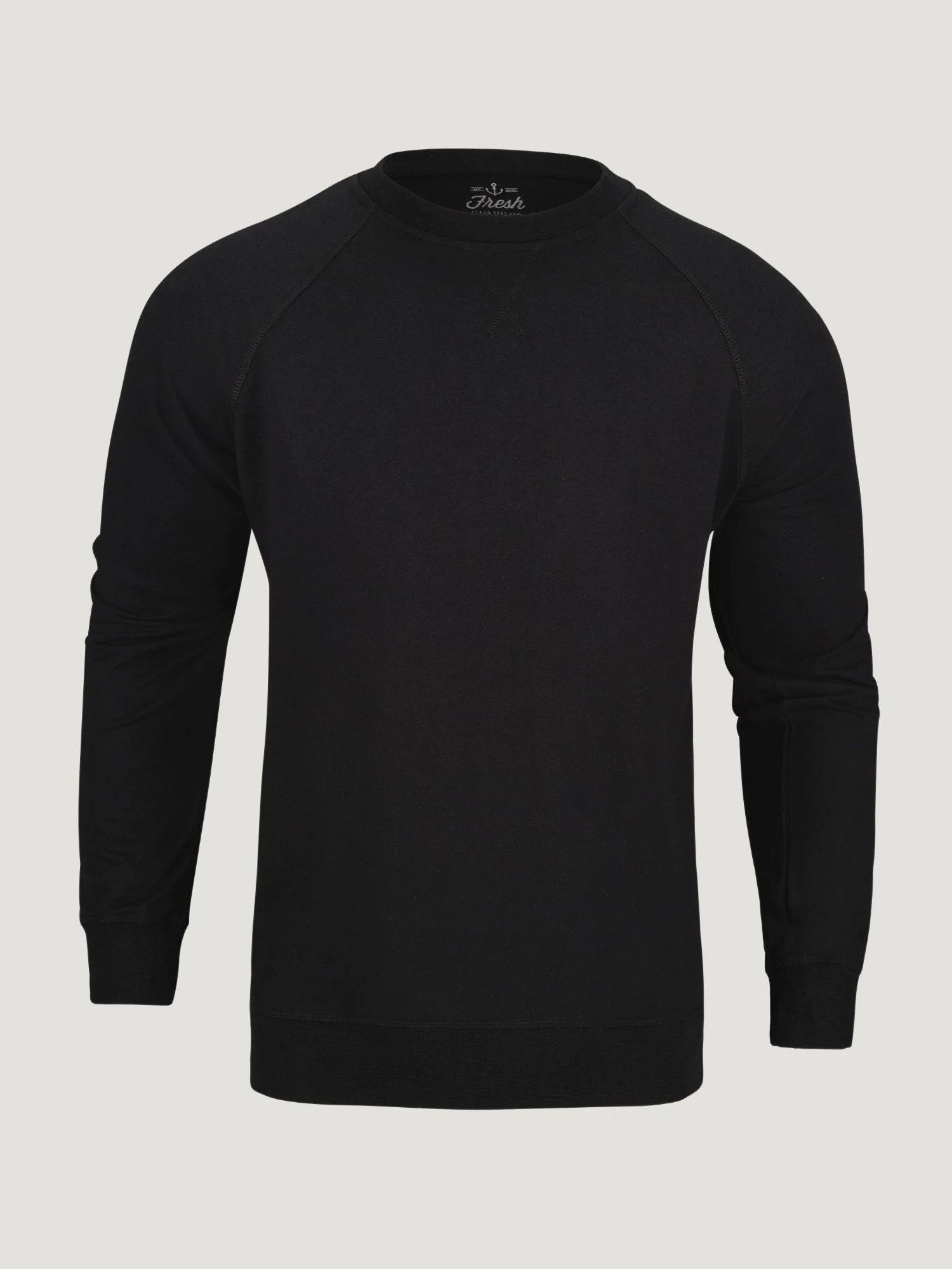 spandex blend Ultra Soft Blended Textile Black Cali Pullover