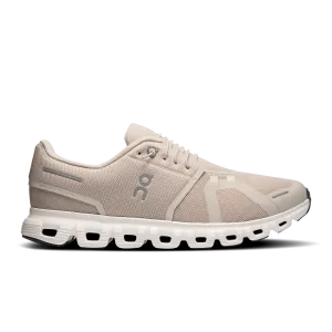 advanced - level running shoes On Running Cloud 6 Pearl White
