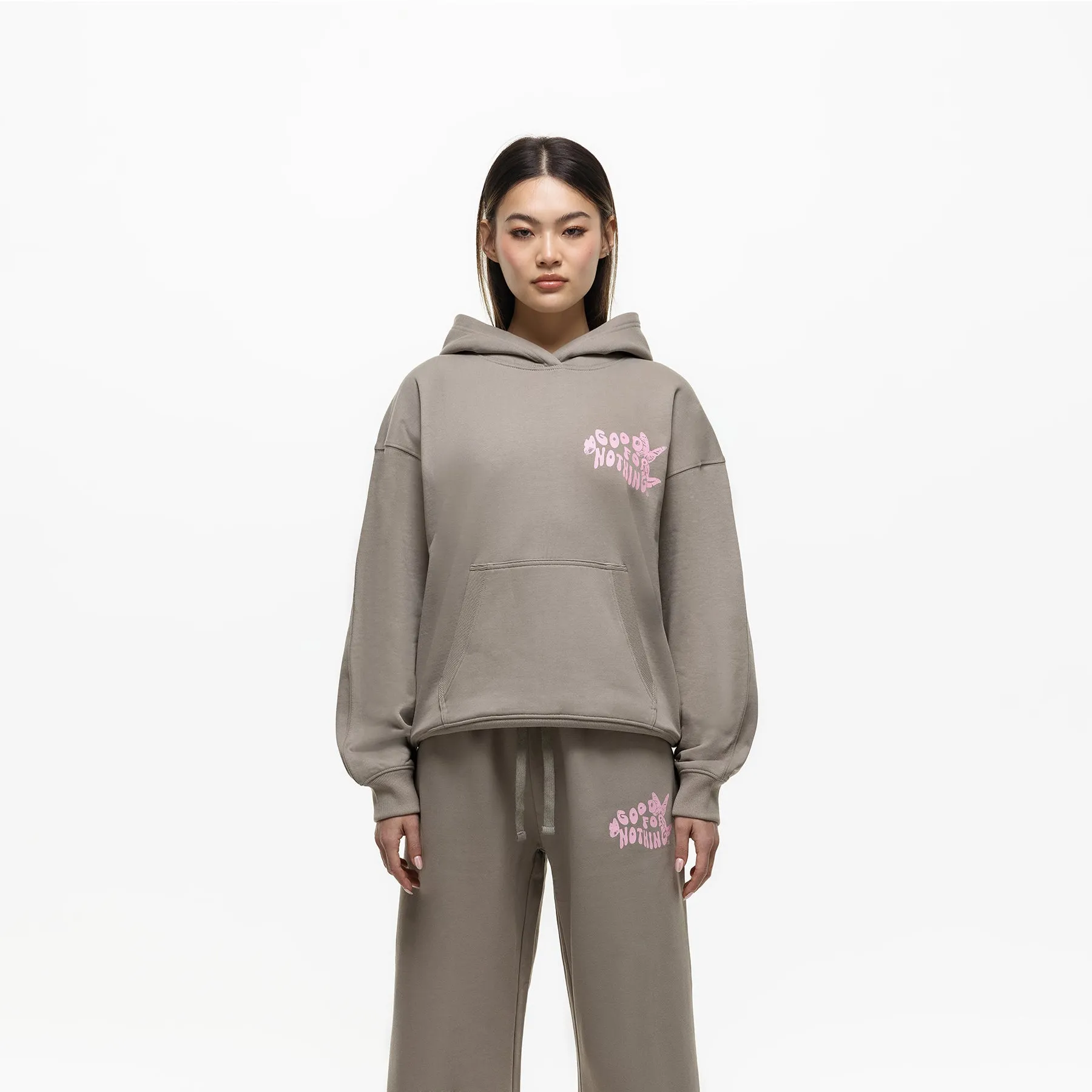 Stamp Taupe Hoodie (Final Sale) formal party