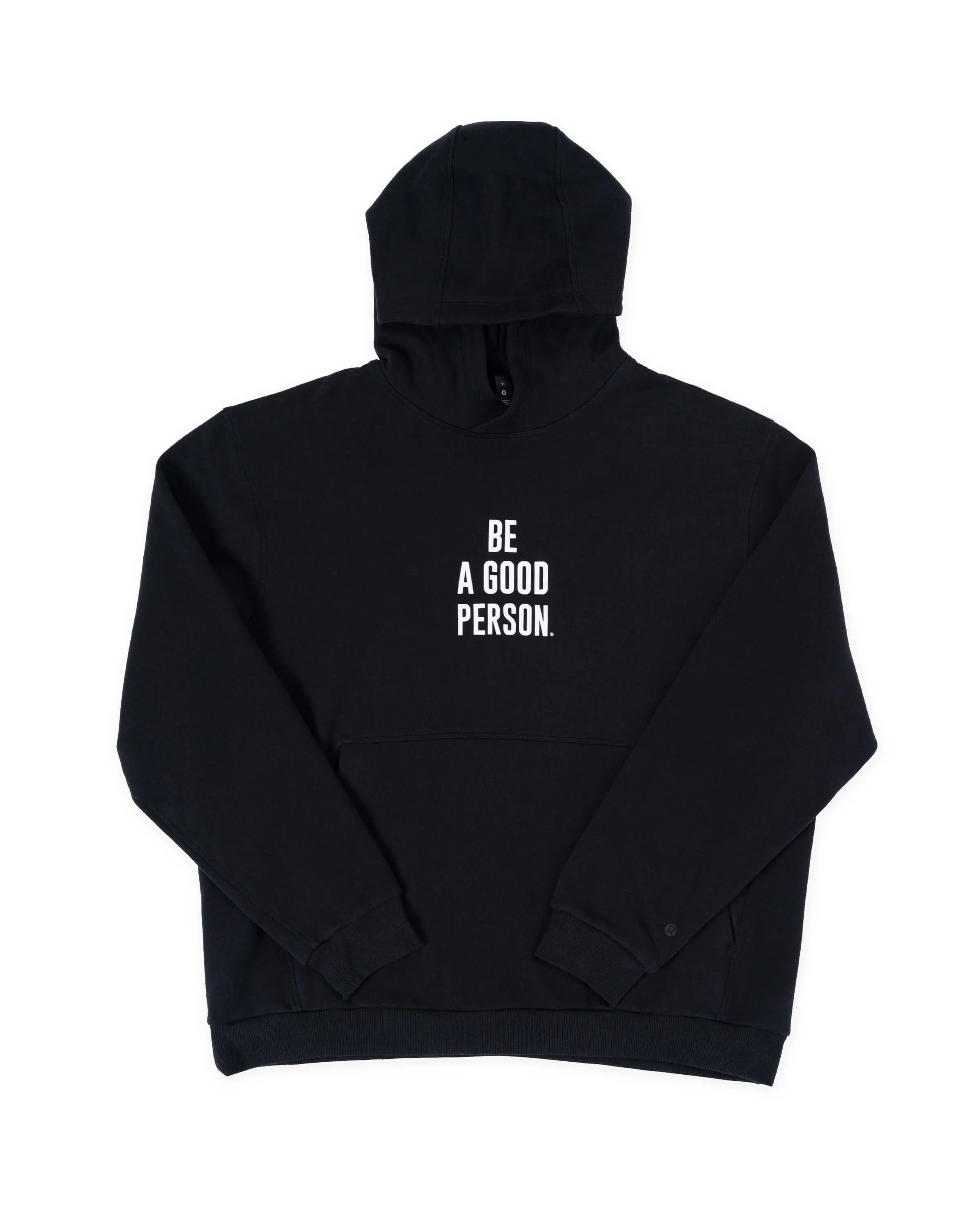 Steady State Pullover Hoodie - Black - lululemon // BE A GOOD PERSON *Pre-Order* Lounge Fit