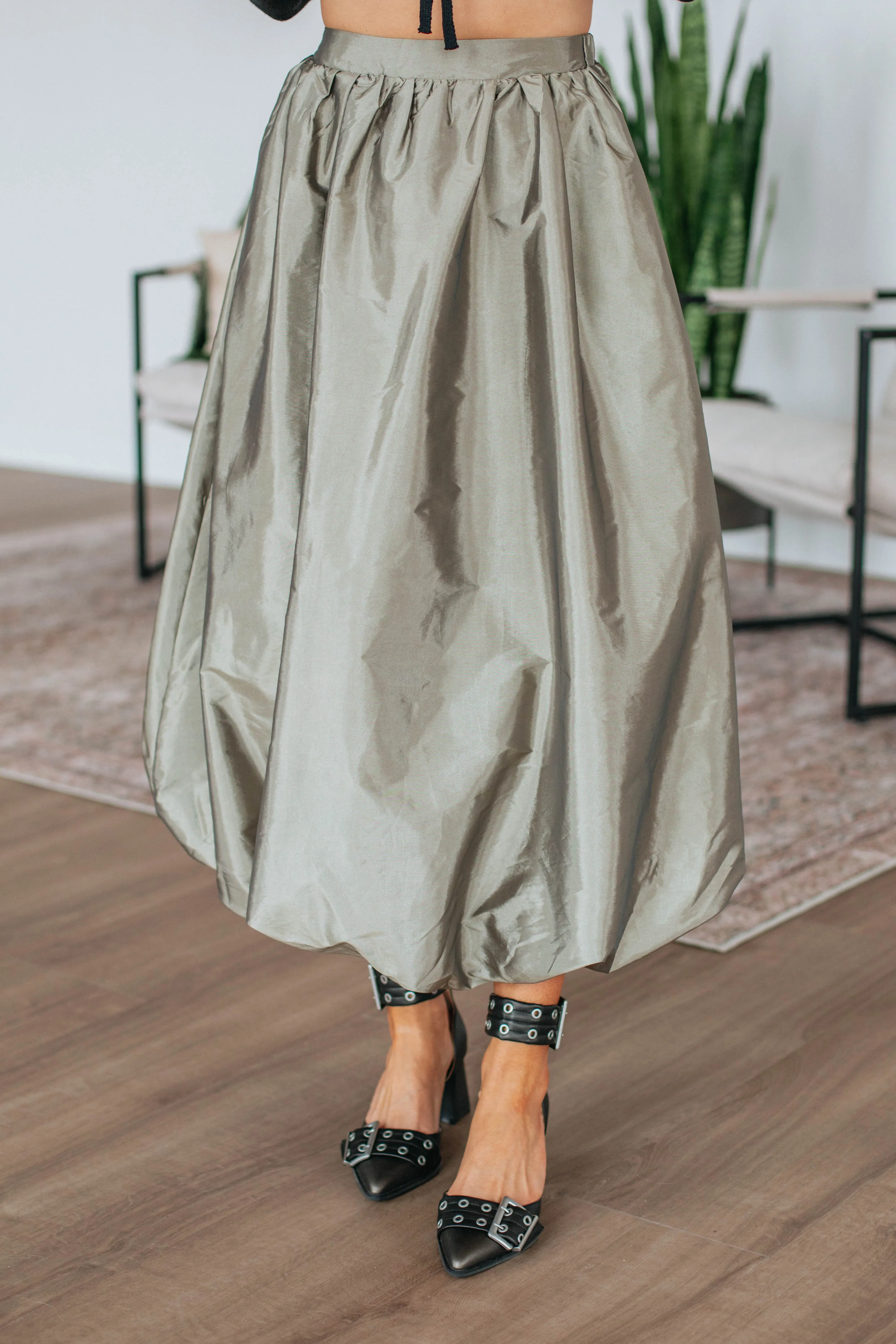 Stop & Stare Skirt - Olive Travel Influence Creative Fashion