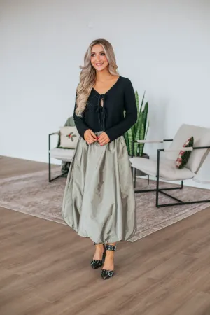 Stop & Stare Skirt - Olive Urban Pulse Natural Mood