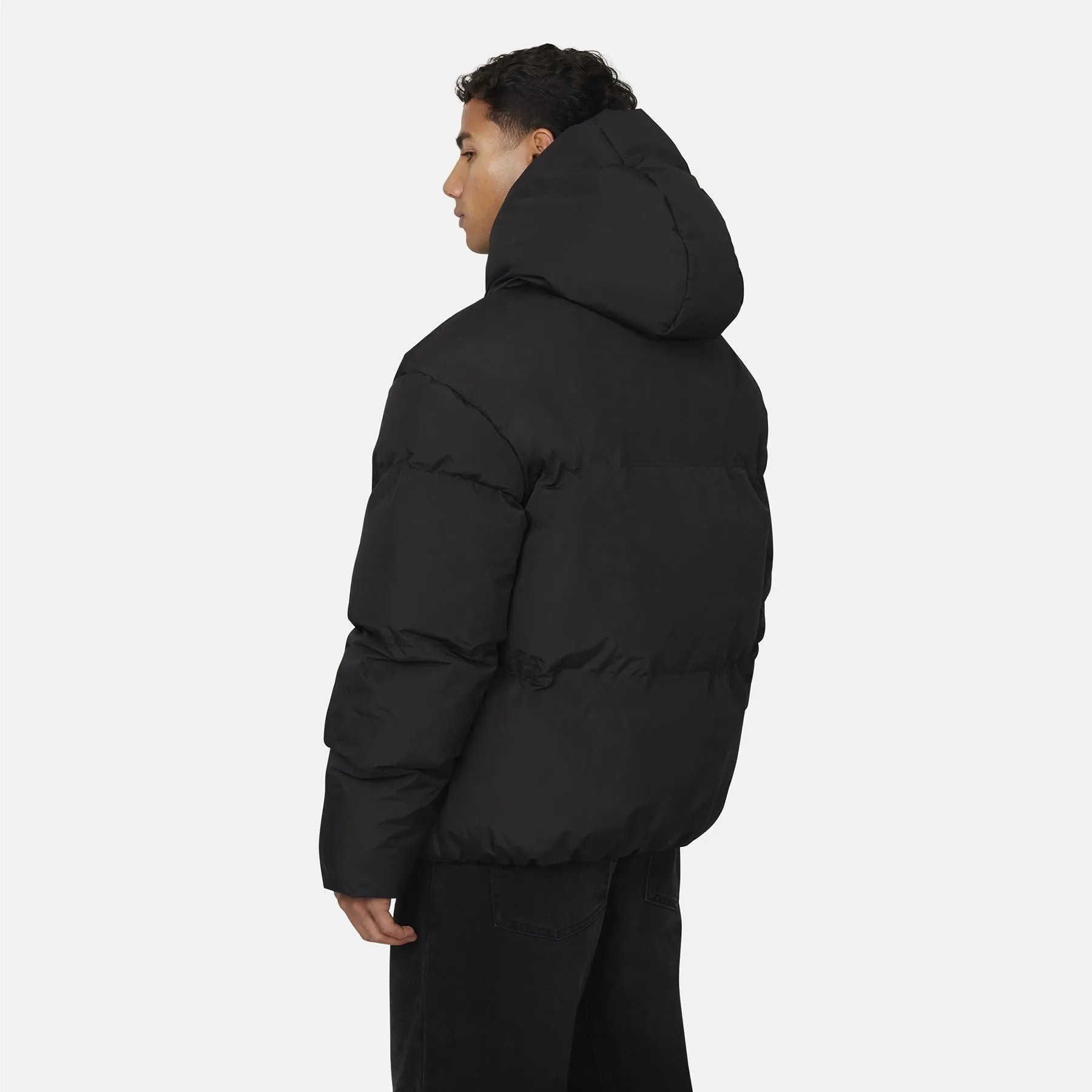 Arctic Matte Black Puffer Jacket Modern Day Look