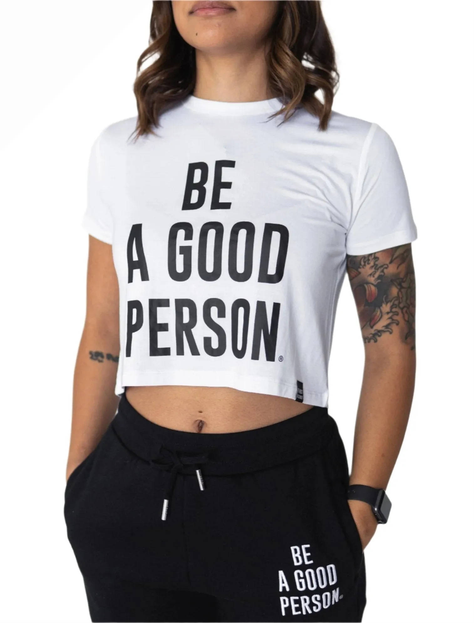 Comfy Look Minimal Comfort Style Super Soft Crop Top - White