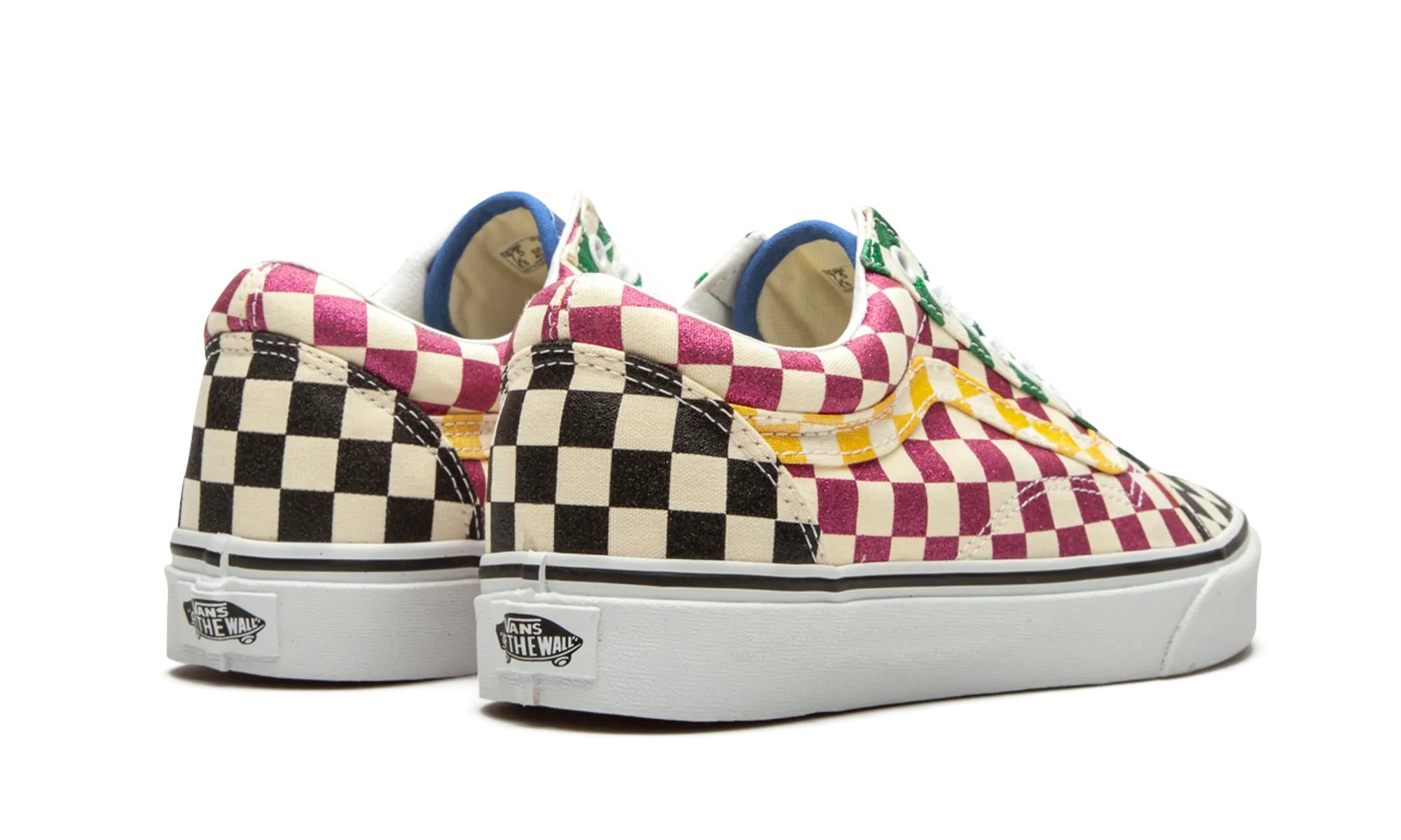 Reinforced toe cap Old Skool "Glitter Check"