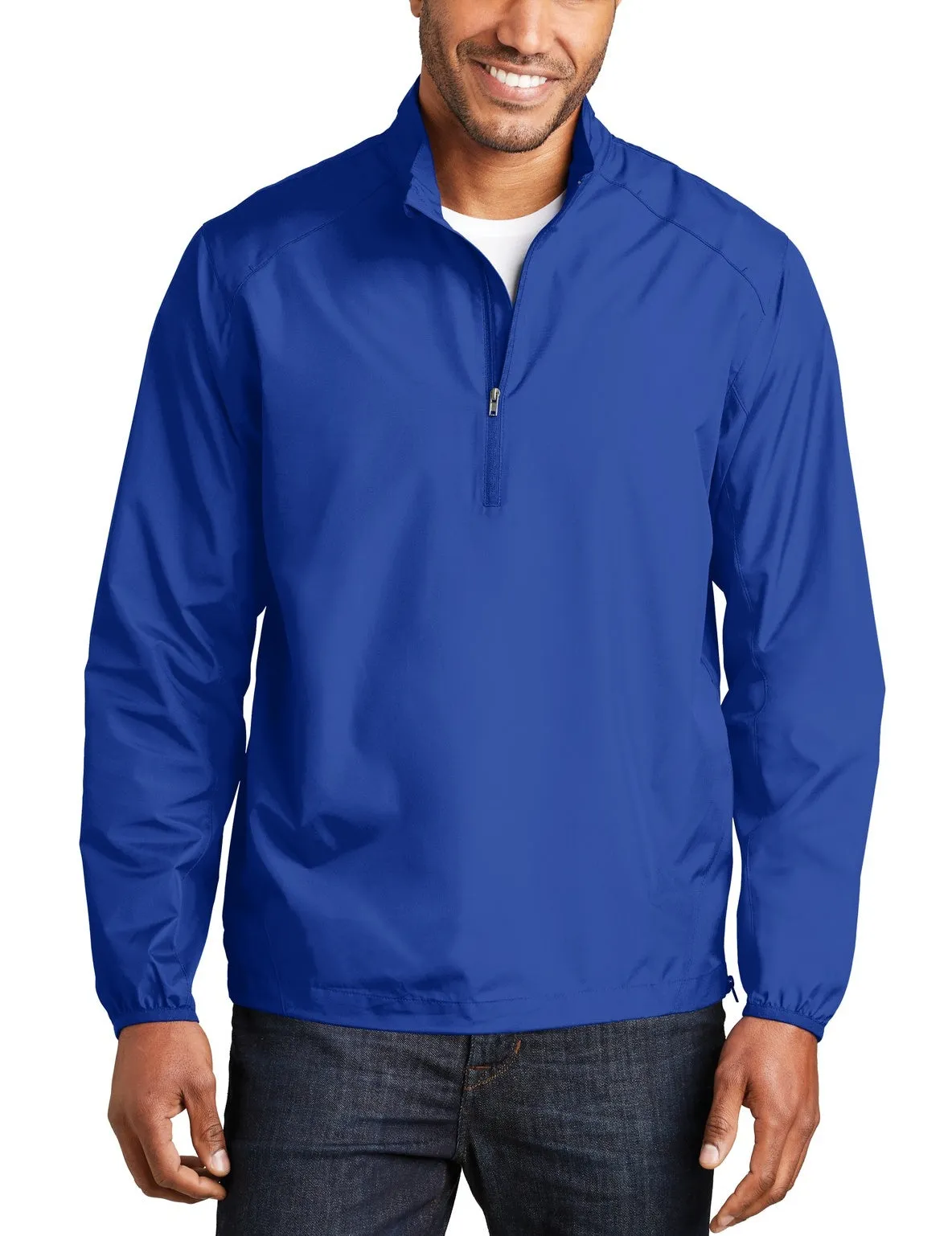 JustBlanks Men's Water-Resistant Zephyr Zipper Pullover Leisure Look